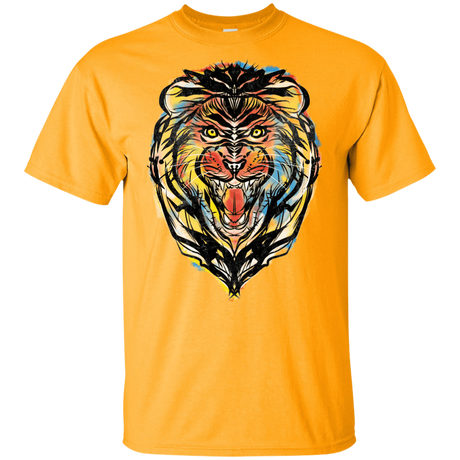 T-Shirts Gold / YXS Stencil Lion Youth T-Shirt