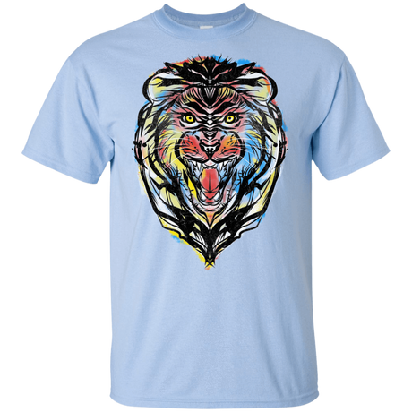 T-Shirts Light Blue / YXS Stencil Lion Youth T-Shirt