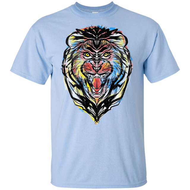 T-Shirts Light Blue / YXS Stencil Lion Youth T-Shirt