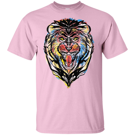 T-Shirts Light Pink / YXS Stencil Lion Youth T-Shirt