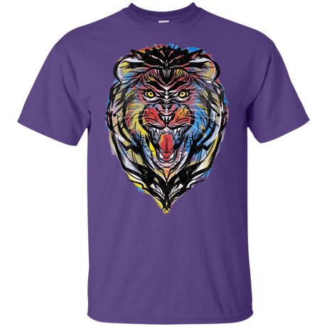 T-Shirts Purple / YXS Stencil Lion Youth T-Shirt