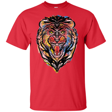 T-Shirts Red / YXS Stencil Lion Youth T-Shirt