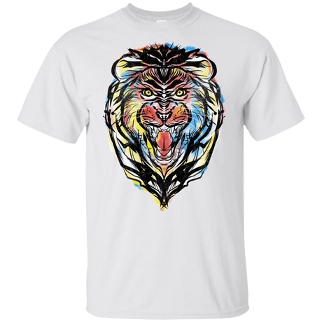 T-Shirts White / YXS Stencil Lion Youth T-Shirt