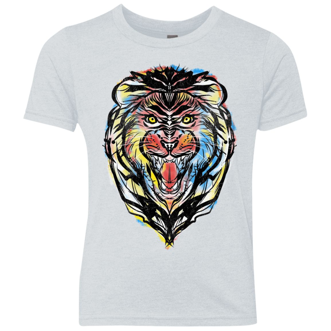 Stencil Lion Youth Triblend T-Shirt