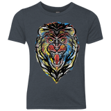 Stencil Lion Youth Triblend T-Shirt
