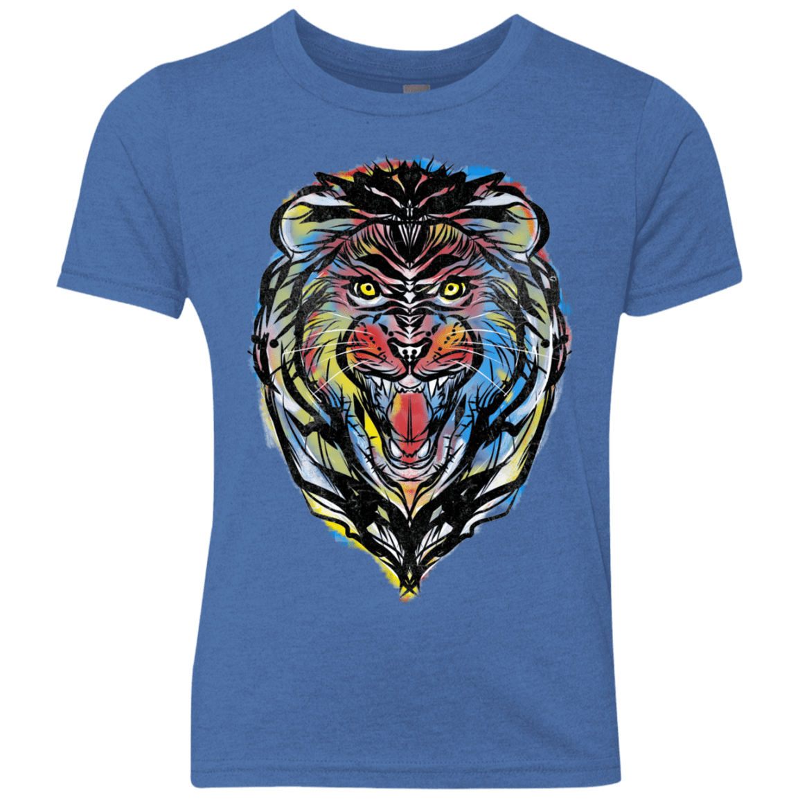 Stencil Lion Youth Triblend T-Shirt