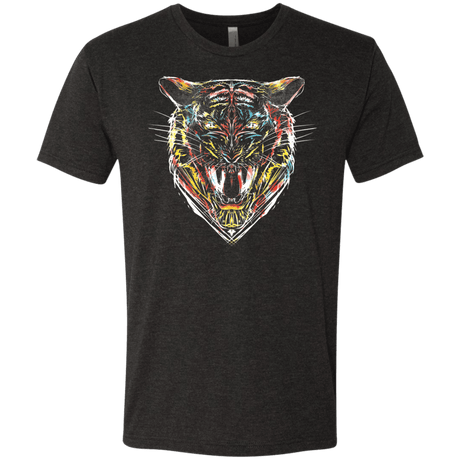 T-Shirts Vintage Black / S Stencil Tiger Men's Triblend T-Shirt