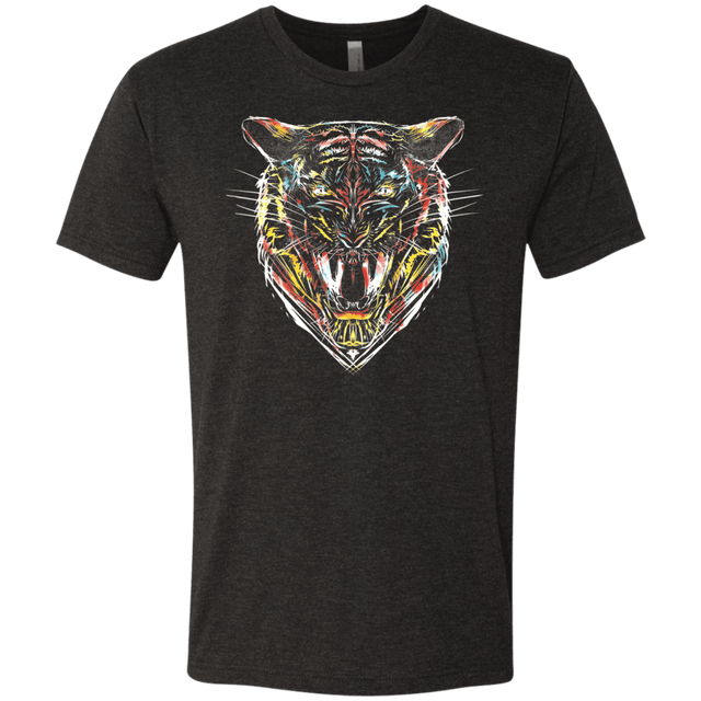 T-Shirts Vintage Black / S Stencil Tiger Men's Triblend T-Shirt
