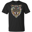 T-Shirts Black / S Stencil Tiger T-Shirt