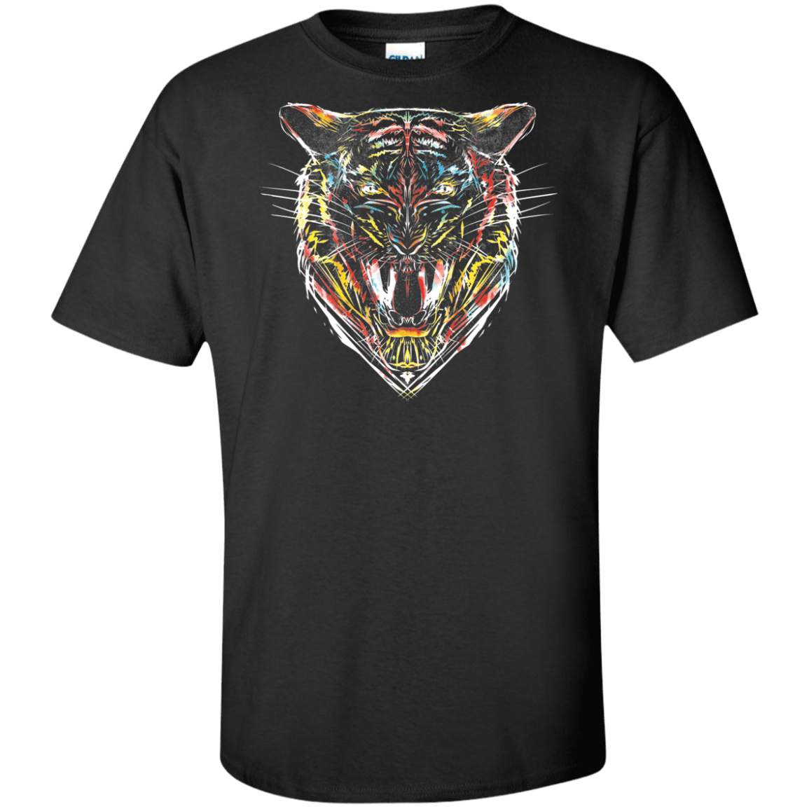 T-Shirts Black / XLT Stencil Tiger Tall T-Shirt