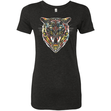 T-Shirts Vintage Black / S Stencil Tiger Women's Triblend T-Shirt