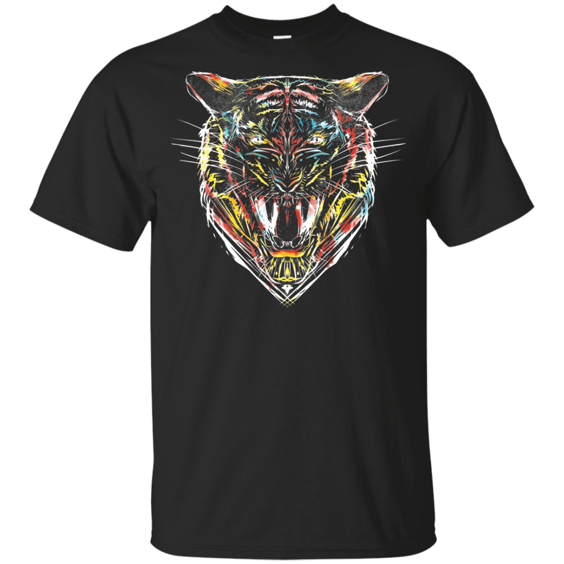 T-Shirts Black / YXS Stencil Tiger Youth T-Shirt