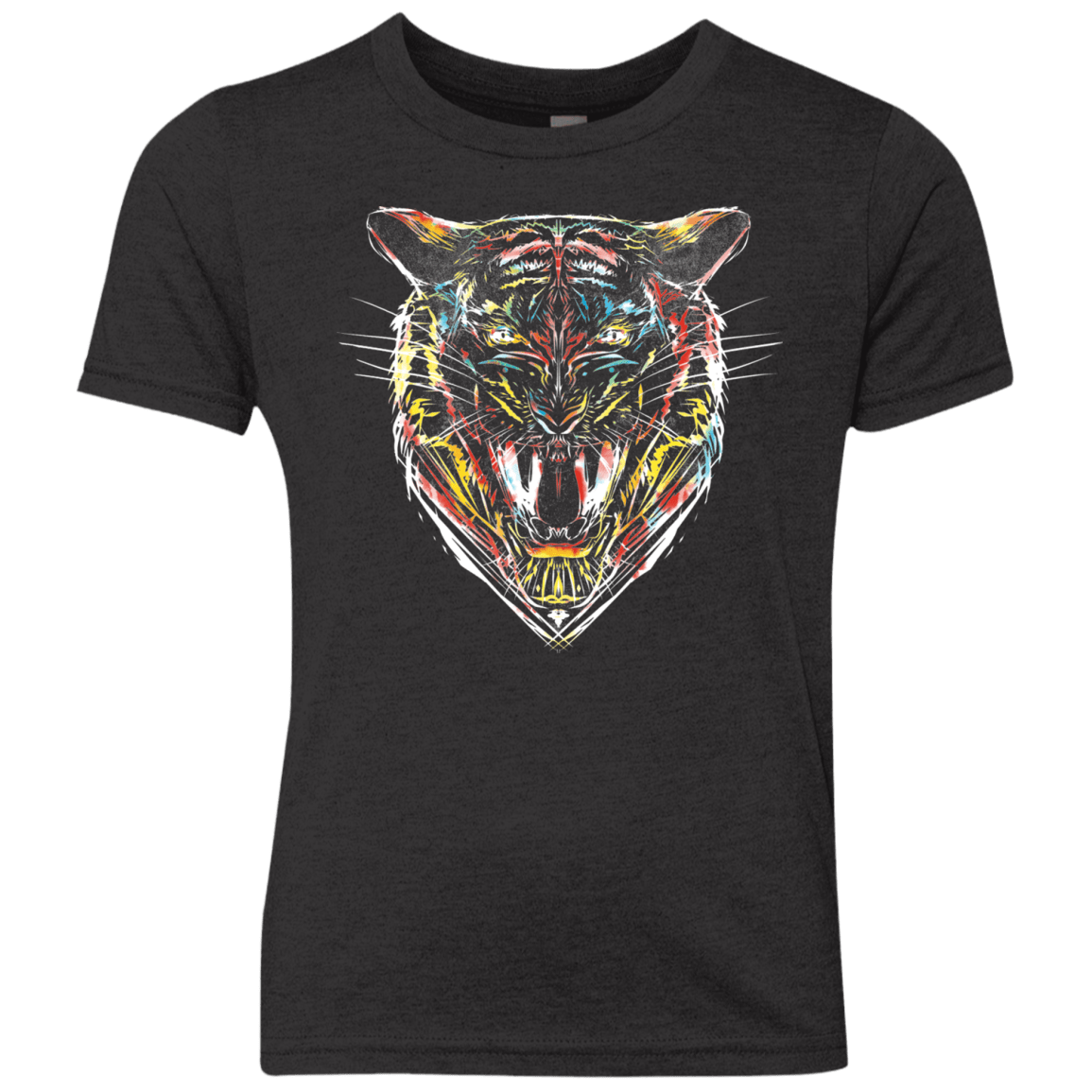 Stencil Tiger Youth Triblend T-Shirt