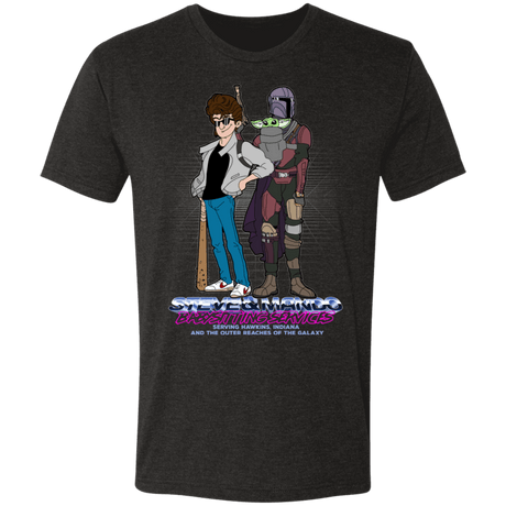 T-Shirts Vintage Black / S Steve and Mando Babysitting Men's Triblend T-Shirt