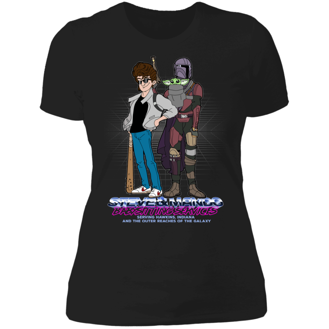 T-Shirts Black / X-Small Steve and Mando Babysitting Women's Premium T-Shirt