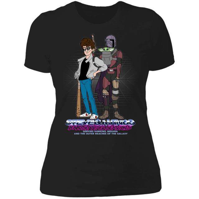 T-Shirts Black / X-Small Steve and Mando Babysitting Women's Premium T-Shirt