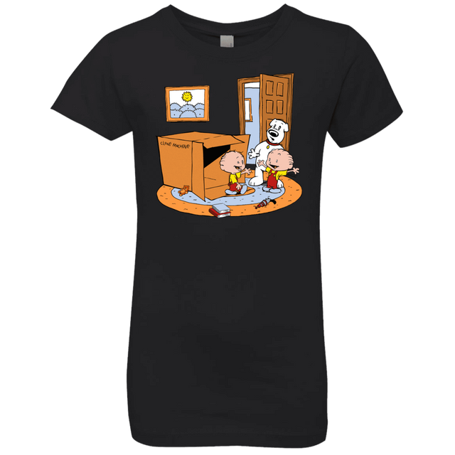 T-Shirts Black / YXS Stewie and Brian Girls Premium T-Shirt
