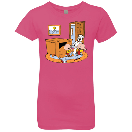 T-Shirts Hot Pink / YXS Stewie and Brian Girls Premium T-Shirt