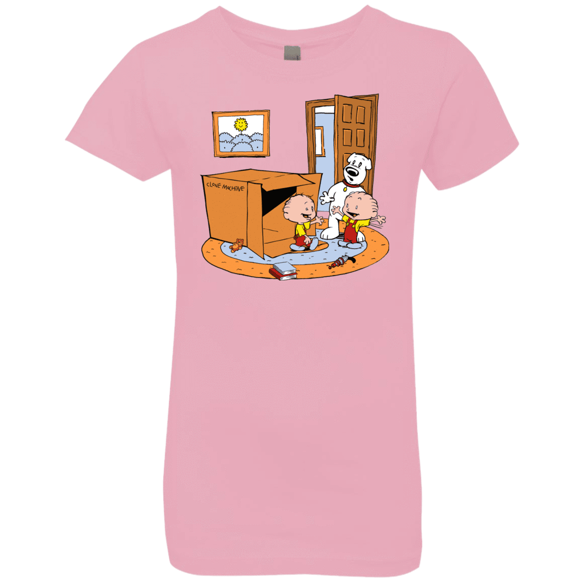 T-Shirts Light Pink / YXS Stewie and Brian Girls Premium T-Shirt