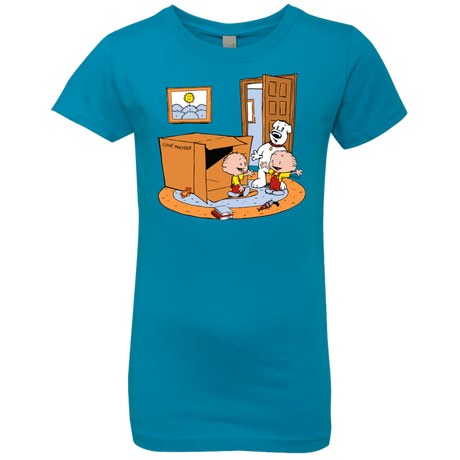 T-Shirts Turquoise / YXS Stewie and Brian Girls Premium T-Shirt