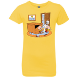 T-Shirts Vibrant Yellow / YXS Stewie and Brian Girls Premium T-Shirt