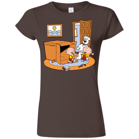 T-Shirts Dark Chocolate / S Stewie and Brian Junior Slimmer-Fit T-Shirt