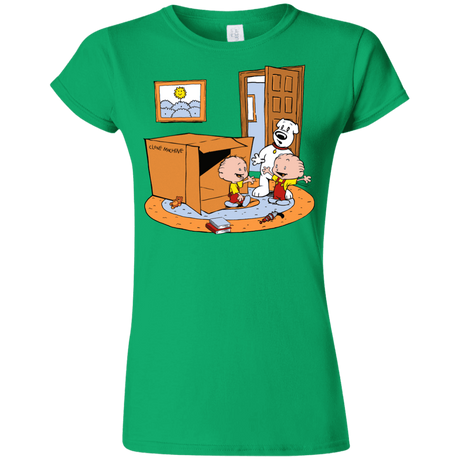 T-Shirts Irish Green / S Stewie and Brian Junior Slimmer-Fit T-Shirt