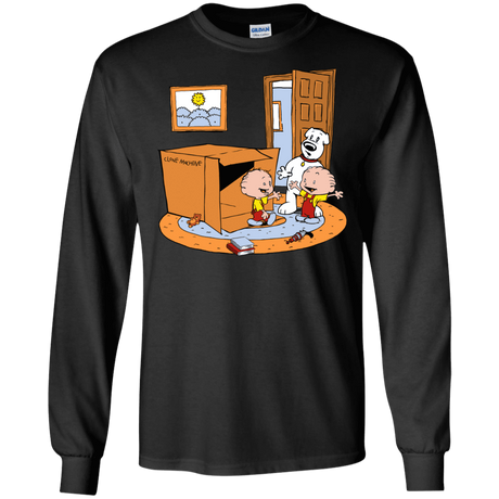 T-Shirts Black / S Stewie and Brian Men's Long Sleeve T-Shirt