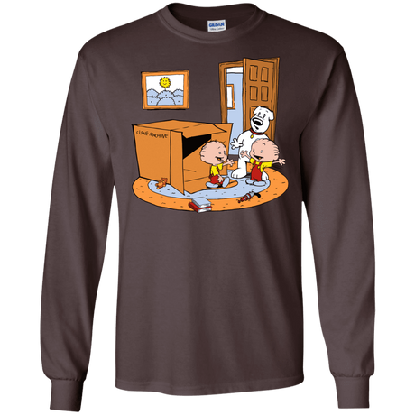 T-Shirts Dark Chocolate / S Stewie and Brian Men's Long Sleeve T-Shirt