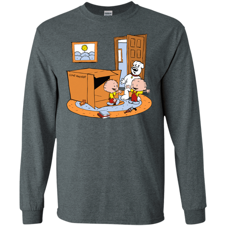 T-Shirts Dark Heather / S Stewie and Brian Men's Long Sleeve T-Shirt