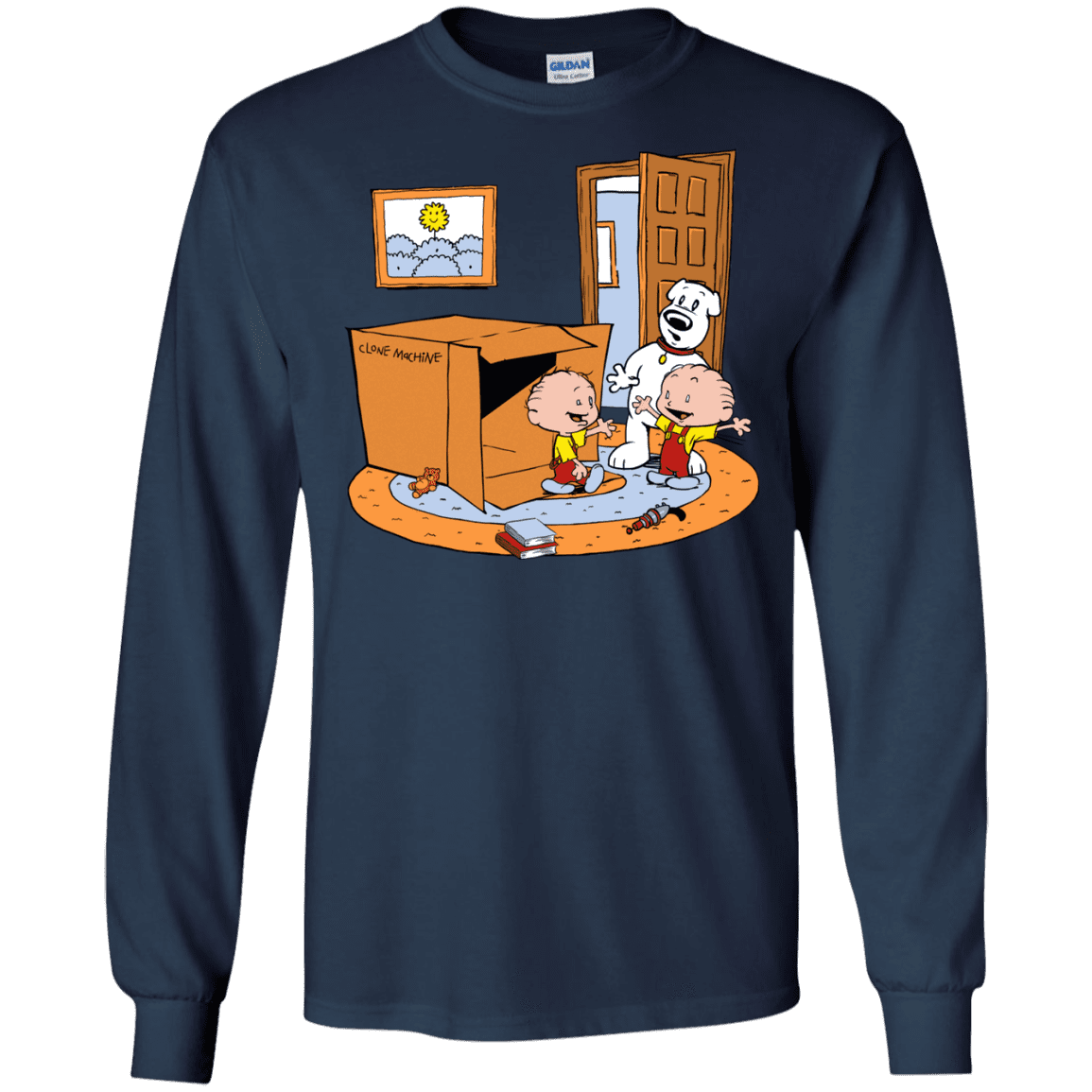 T-Shirts Navy / S Stewie and Brian Men's Long Sleeve T-Shirt
