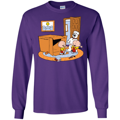 T-Shirts Purple / S Stewie and Brian Men's Long Sleeve T-Shirt