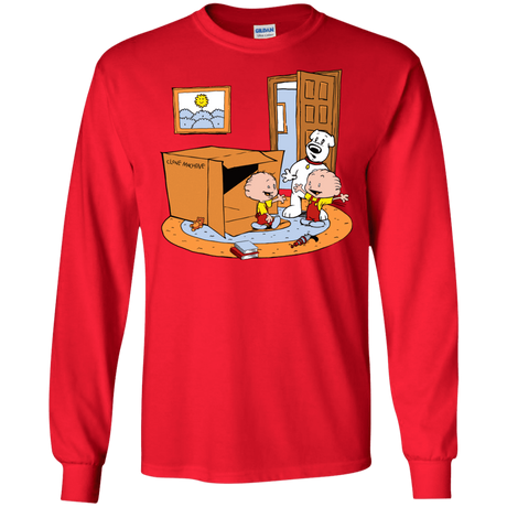 T-Shirts Red / S Stewie and Brian Men's Long Sleeve T-Shirt