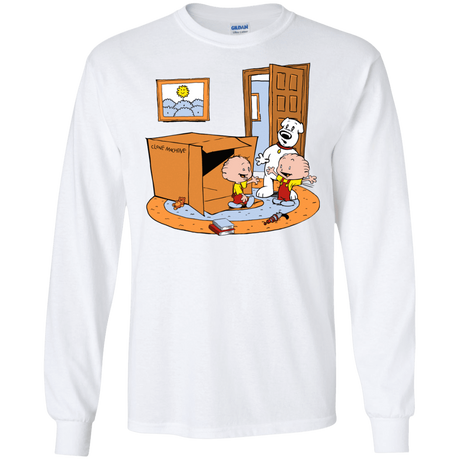 T-Shirts White / S Stewie and Brian Men's Long Sleeve T-Shirt