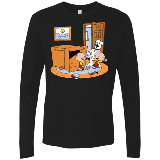 T-Shirts Black / S Stewie and Brian Men's Premium Long Sleeve