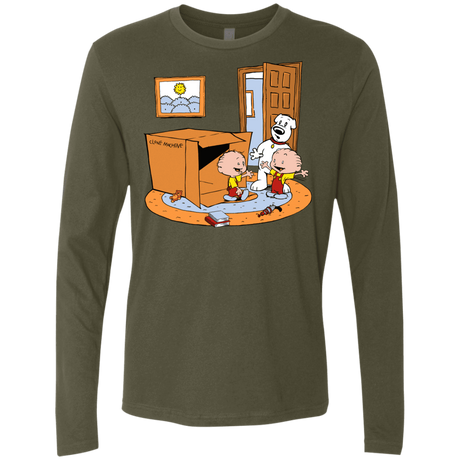 T-Shirts Military Green / S Stewie and Brian Men's Premium Long Sleeve