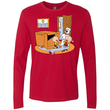 T-Shirts Red / S Stewie and Brian Men's Premium Long Sleeve