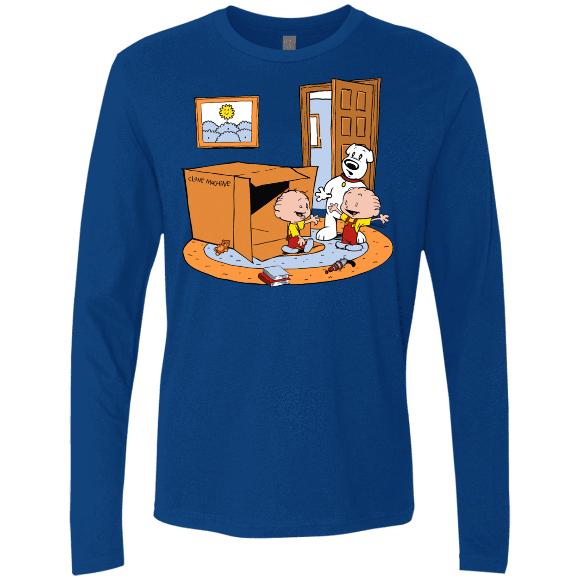 T-Shirts Royal / S Stewie and Brian Men's Premium Long Sleeve