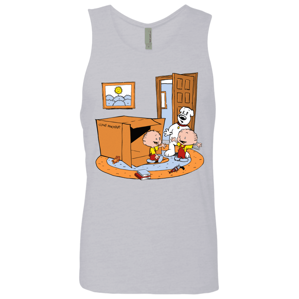 T-Shirts Heather Grey / S Stewie and Brian Men's Premium Tank Top