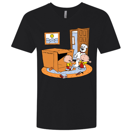T-Shirts Black / X-Small Stewie and Brian Men's Premium V-Neck
