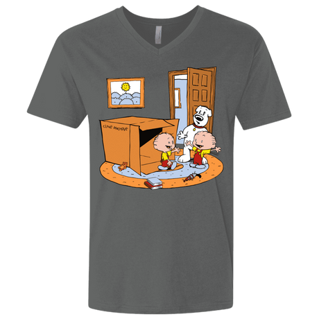 T-Shirts Heavy Metal / X-Small Stewie and Brian Men's Premium V-Neck
