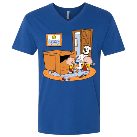 T-Shirts Royal / X-Small Stewie and Brian Men's Premium V-Neck