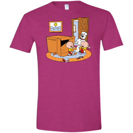 T-Shirts Antique Heliconia / S Stewie and Brian Men's Semi-Fitted Softstyle