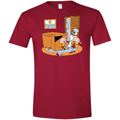 T-Shirts Cardinal Red / S Stewie and Brian Men's Semi-Fitted Softstyle