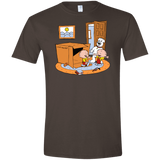 T-Shirts Dark Chocolate / S Stewie and Brian Men's Semi-Fitted Softstyle
