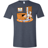 T-Shirts Heather Navy / S Stewie and Brian Men's Semi-Fitted Softstyle