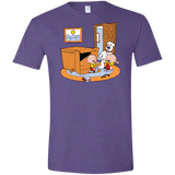 T-Shirts Heather Purple / S Stewie and Brian Men's Semi-Fitted Softstyle