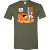 T-Shirts Military Green / S Stewie and Brian Men's Semi-Fitted Softstyle