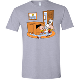 T-Shirts Sport Grey / X-Small Stewie and Brian Men's Semi-Fitted Softstyle