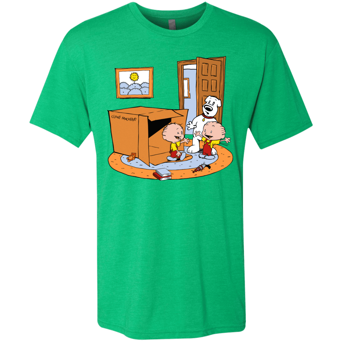 T-Shirts Envy / S Stewie and Brian Men's Triblend T-Shirt
